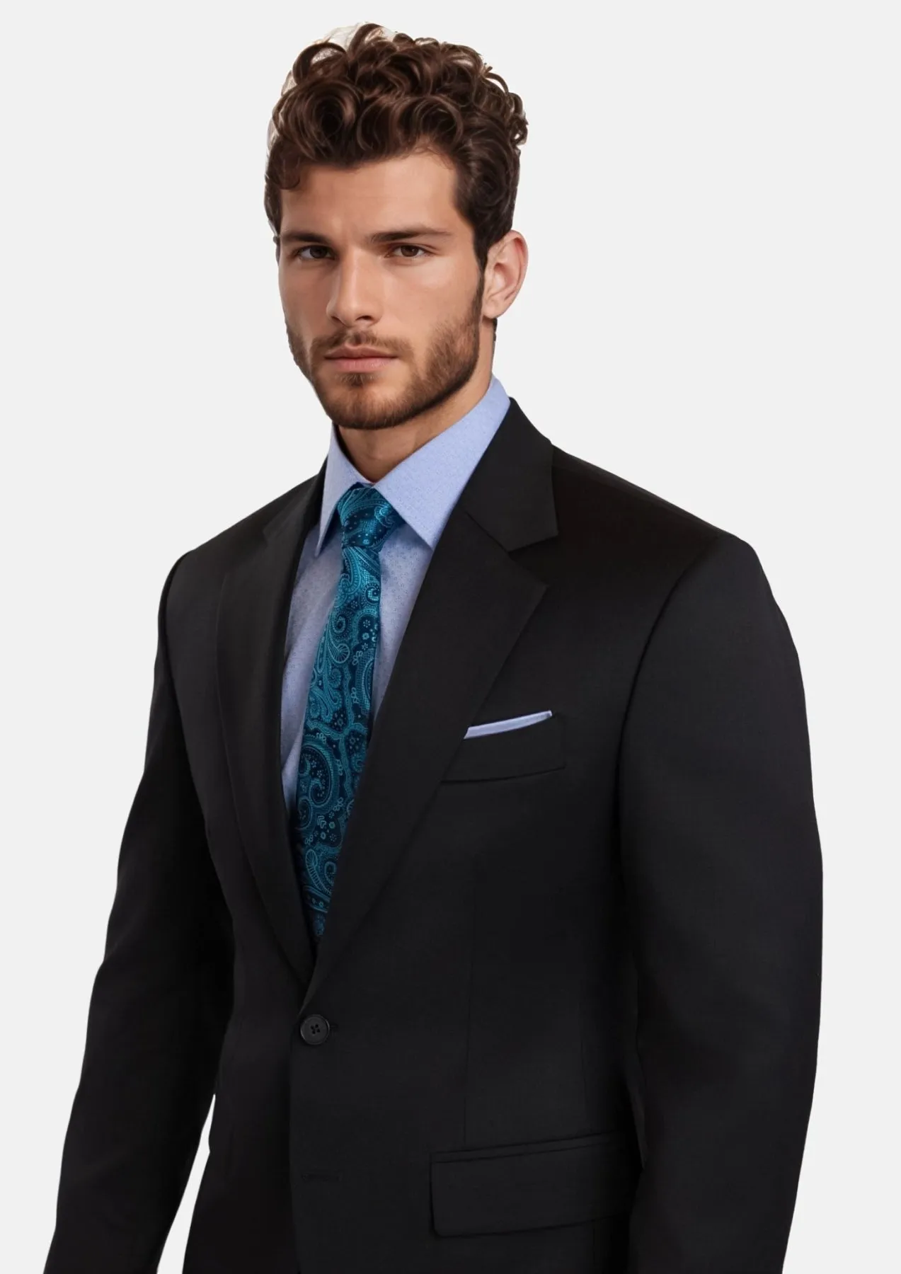 Jet Black Performance Suit sold by Sartoro product image thumbnail 3