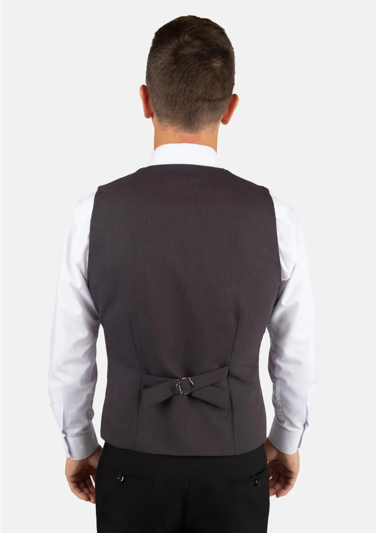 Charcoal Stretch Vest sold by Sartoro product image thumbnail 4