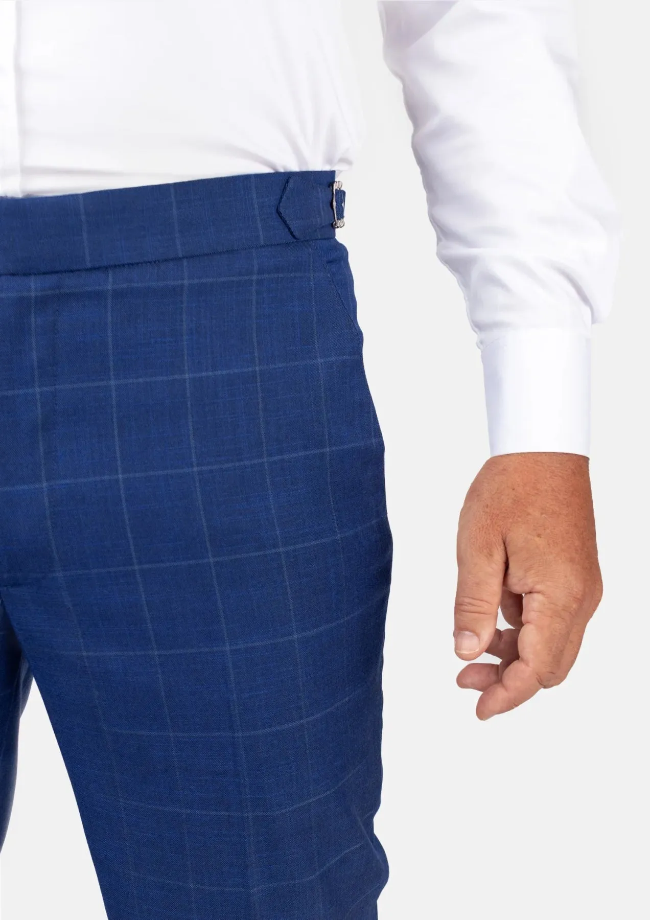 Empire Blue Windowpane Pants sold by Sartoro product image thumbnail 2