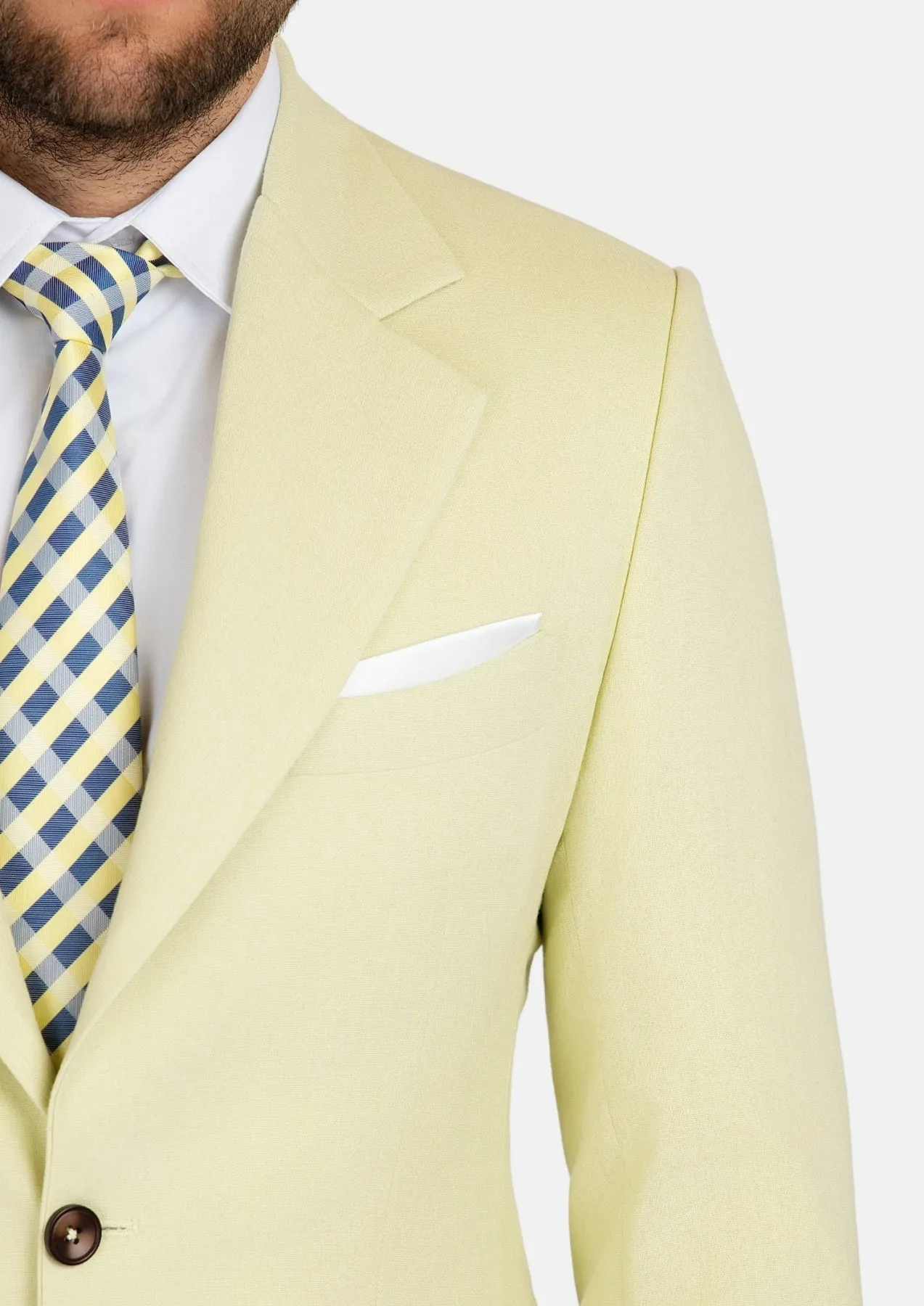 Ellis Olive Cream Linen Blend Suit sold by Sartoro product image thumbnail 2