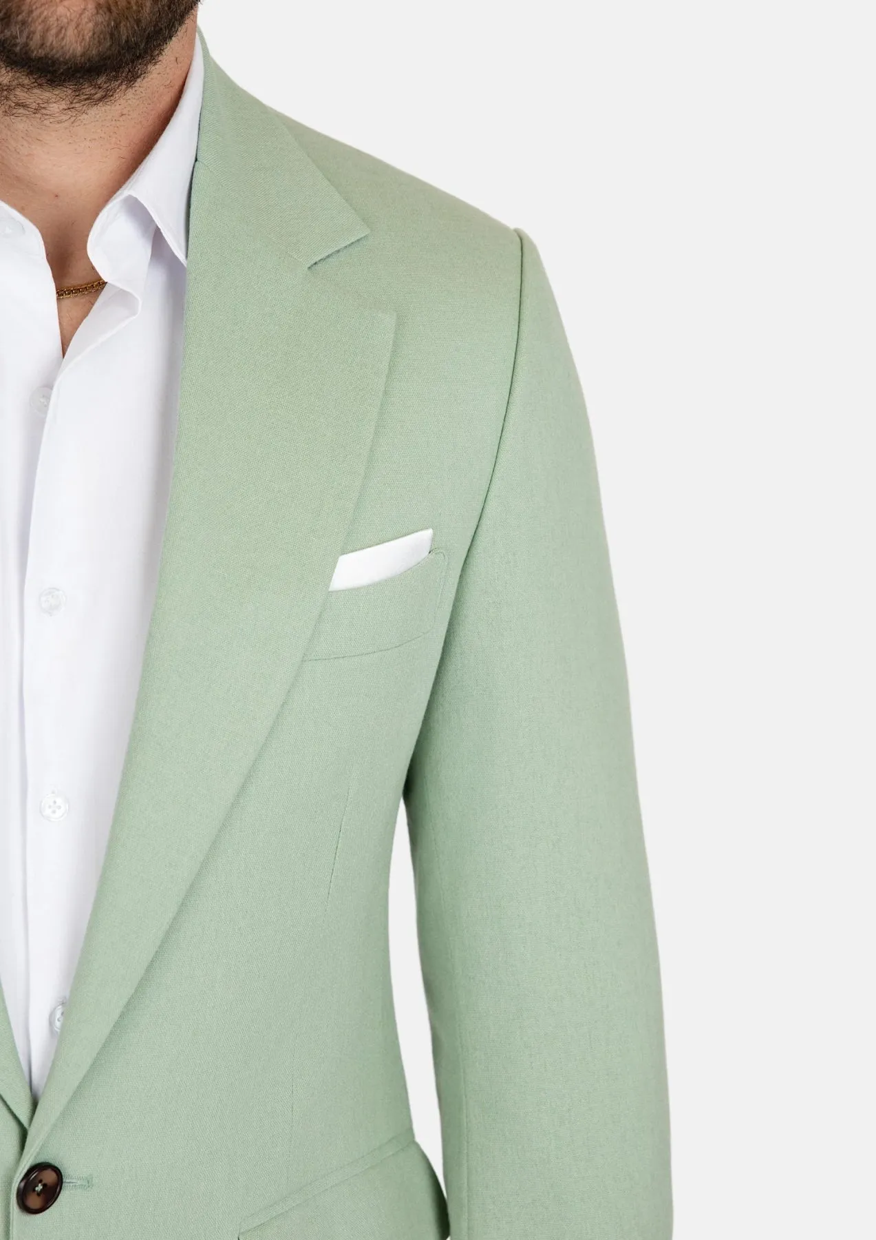 Eldridge Fern Green Linen Suit sold by Sartoro product image thumbnail 2