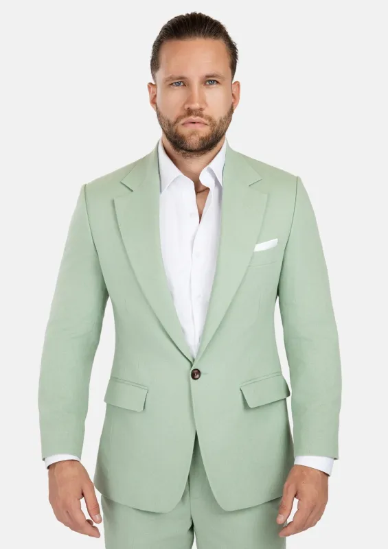 Eldridge Fern Green Linen Suit sold by Sartoro