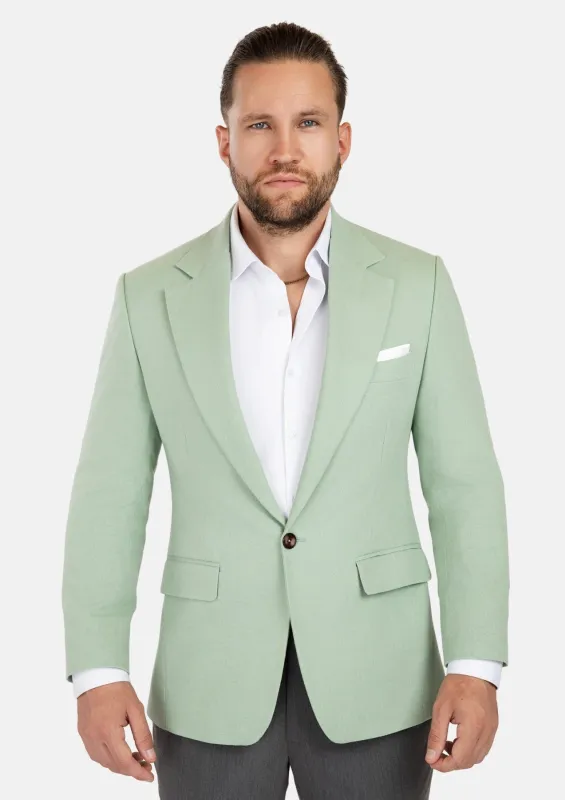 Eldridge Fern Green Linen Jacket sold by Sartoro