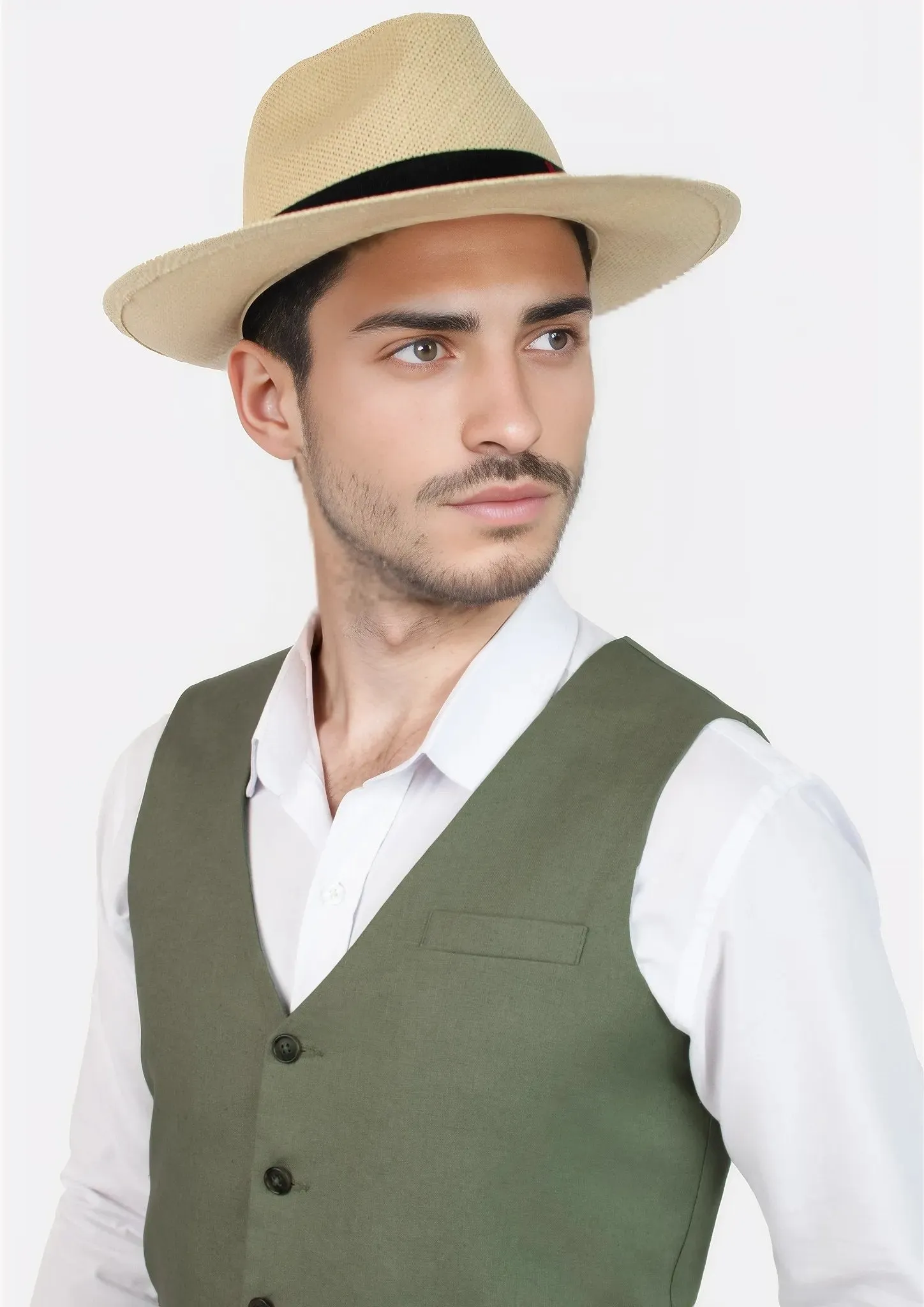 Juniper Green Linen Vest sold by Sartoro product image thumbnail 2
