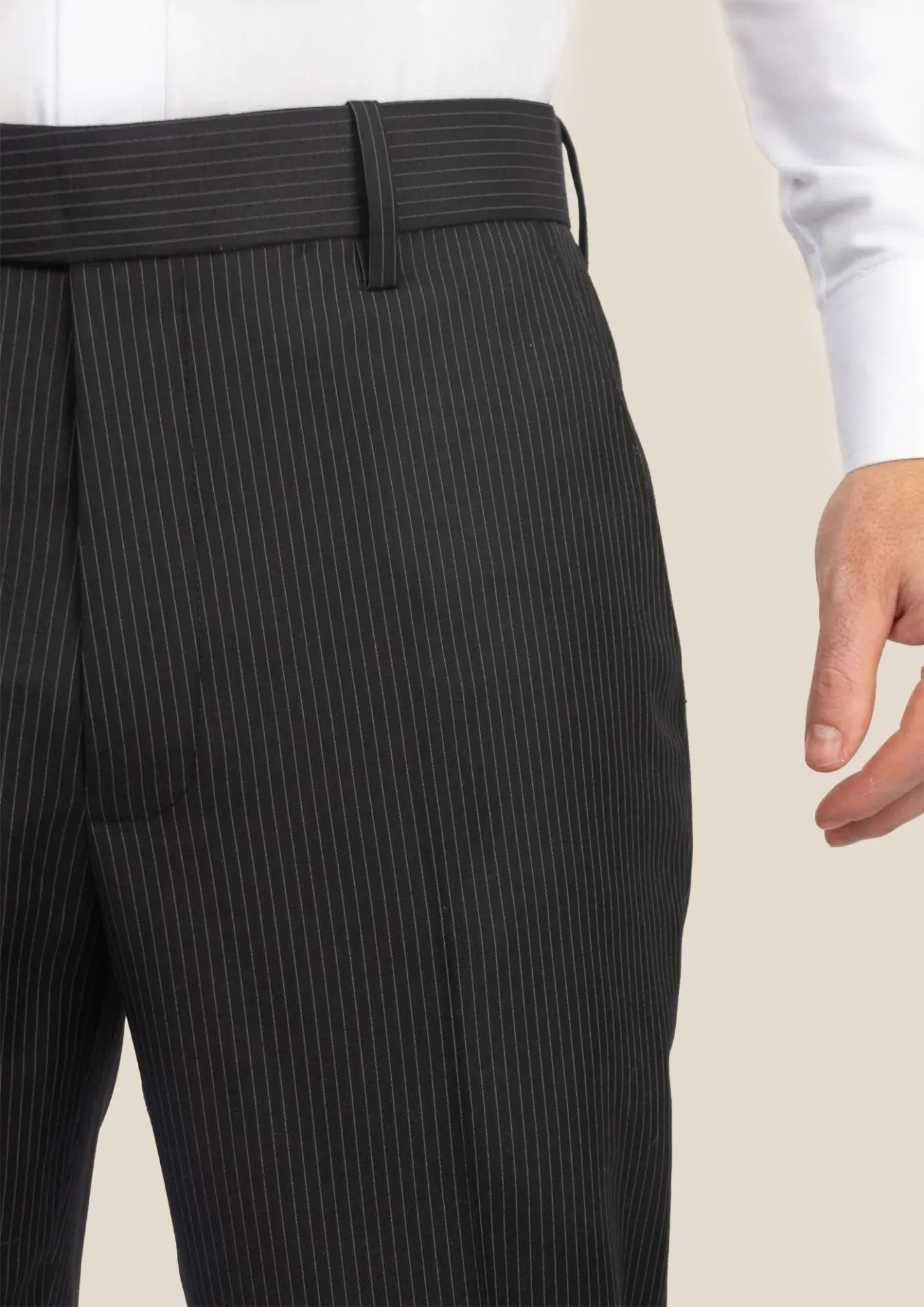 Black Pinstripe Pants sold by Sartoro product image thumbnail 3