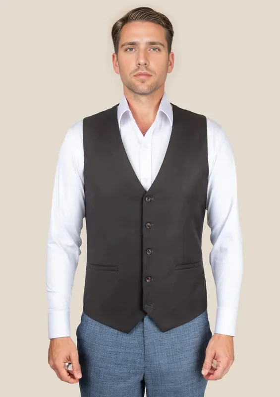 Sable Brown Twill Vest sold by Sartoro