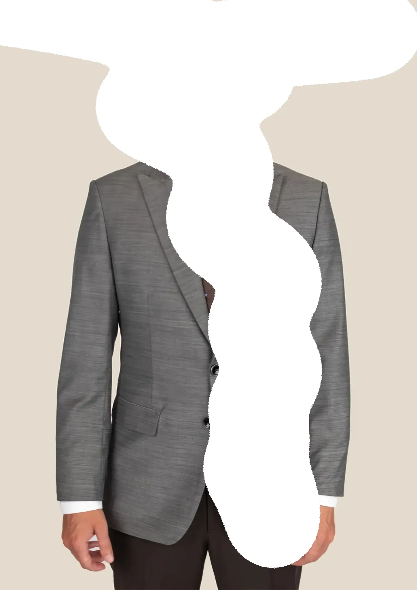 Bryant Granite Grey Birdseye Jacket sold by Sartoro product image thumbnail 3