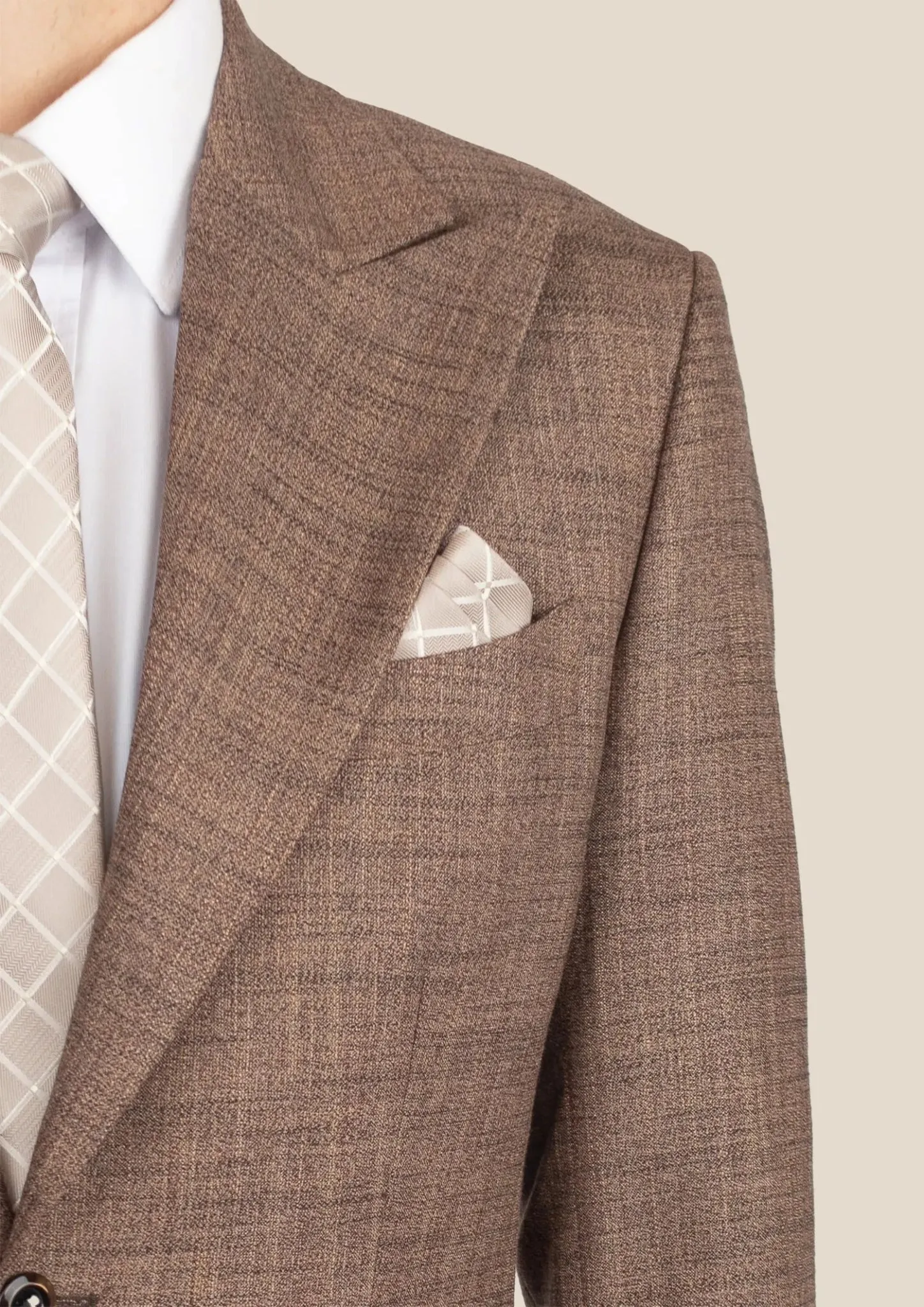 Hudson Tawny Brown Hopsack Suit sold by Sartoro product image thumbnail 2