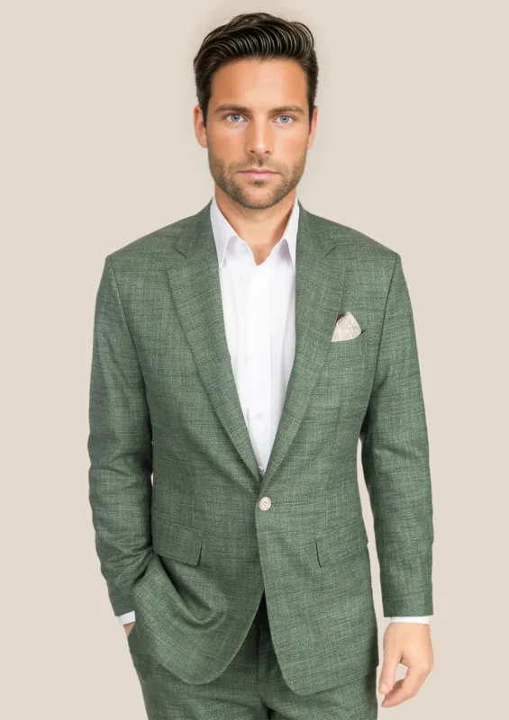 Lafayette Aspen Green Hopsack Suit sold by Sartoro