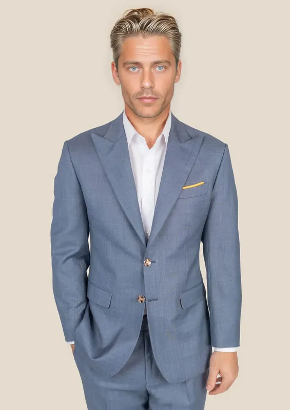 Bryant Vista Blue Sharkskin Suit sold by Sartoro