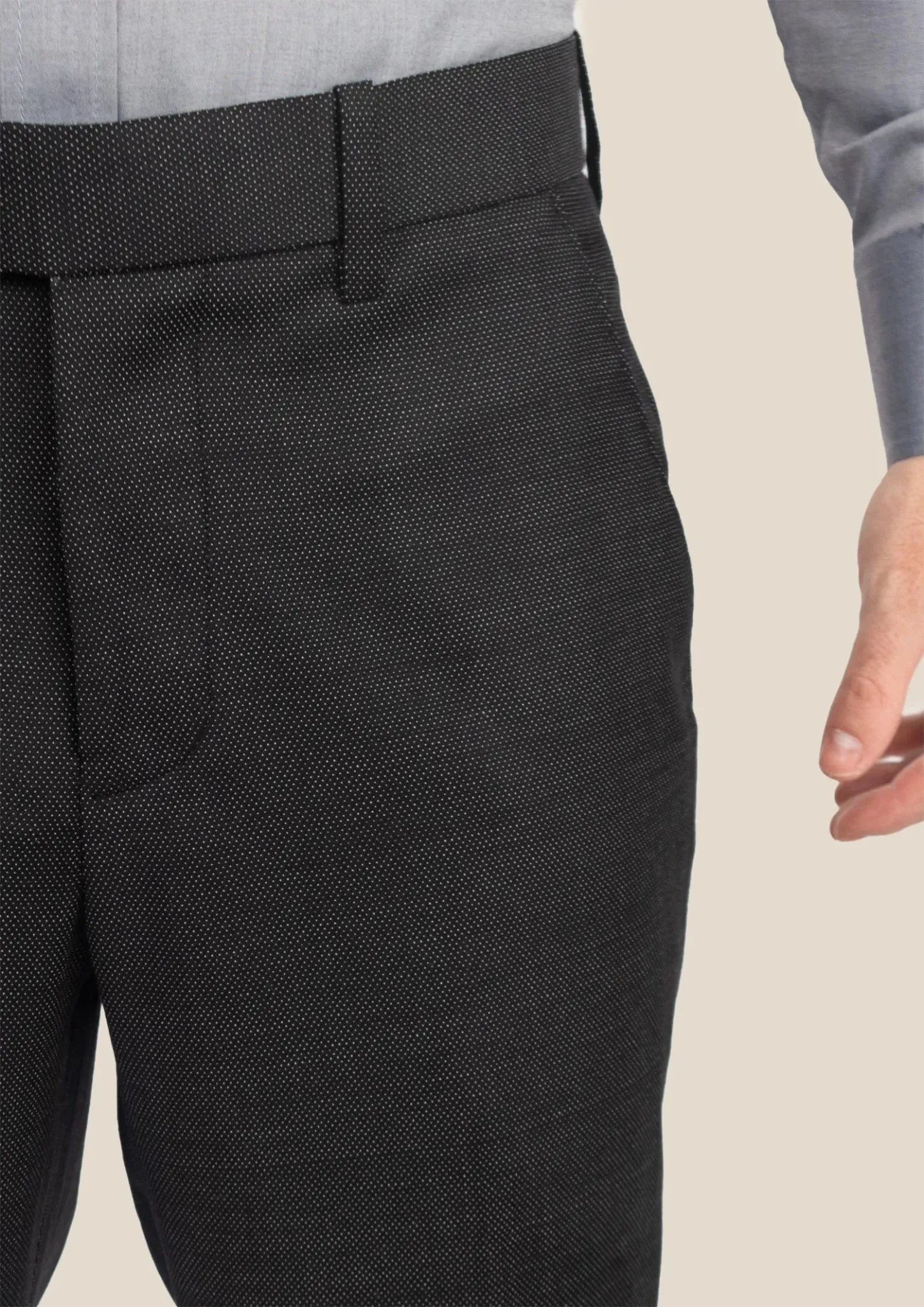 Black Pindot Pants sold by Sartoro product image thumbnail 4