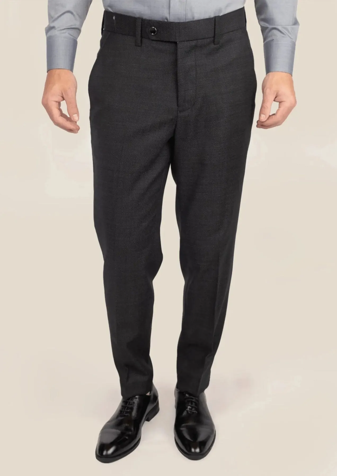 Black Pindot Pants sold by Sartoro