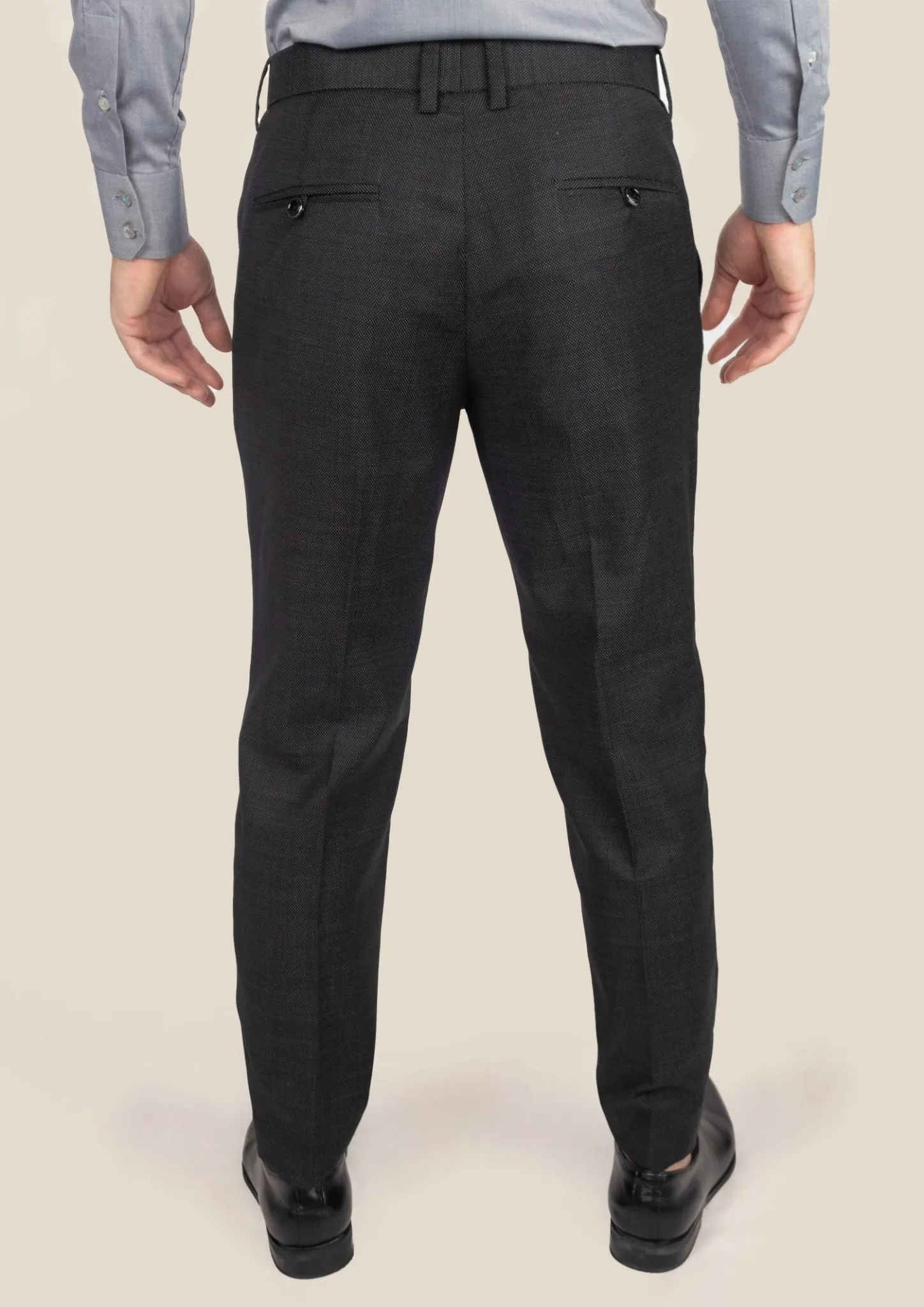 Black Pindot Pants sold by Sartoro product image thumbnail 5