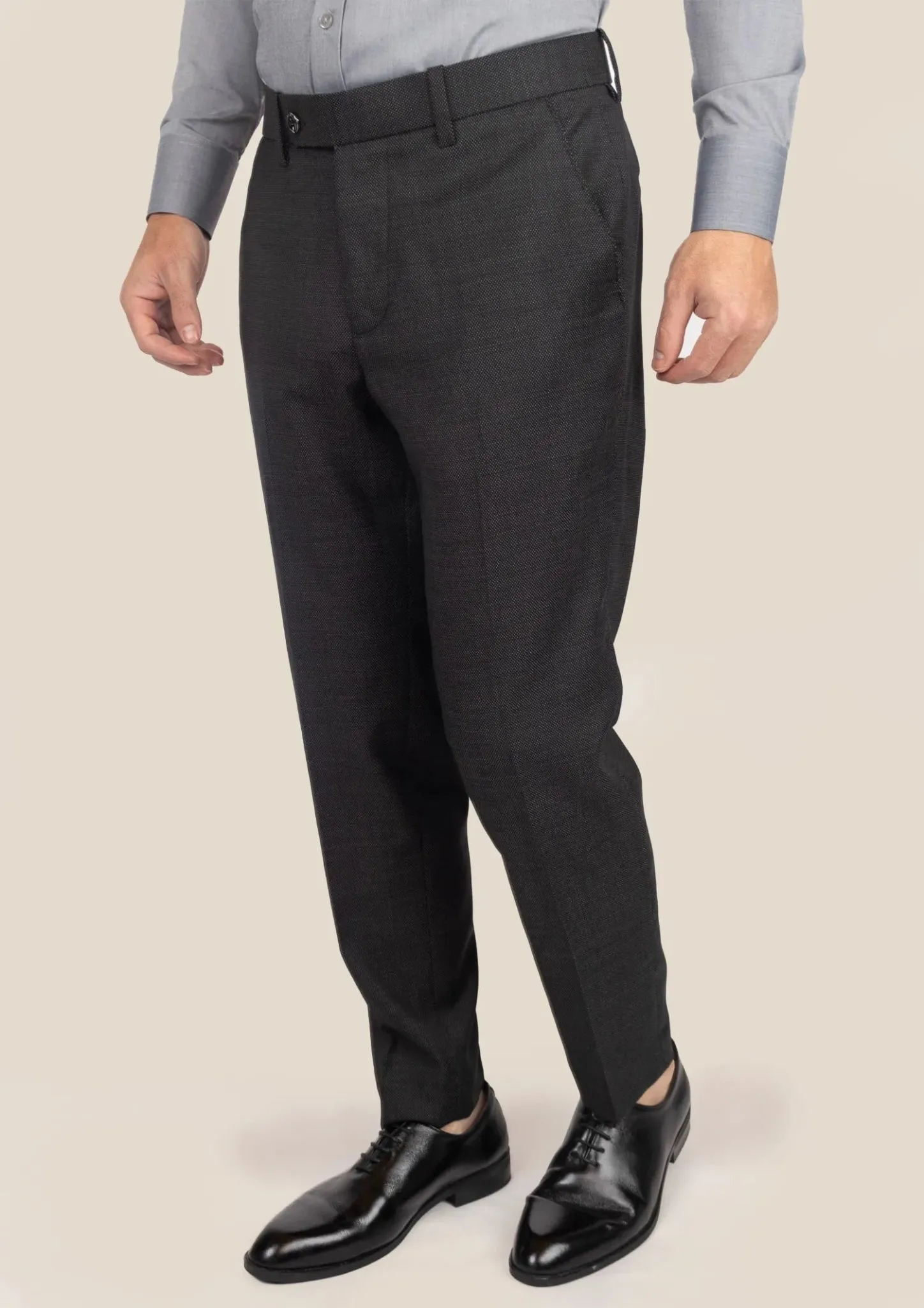 Black Pindot Pants sold by Sartoro product image thumbnail 2