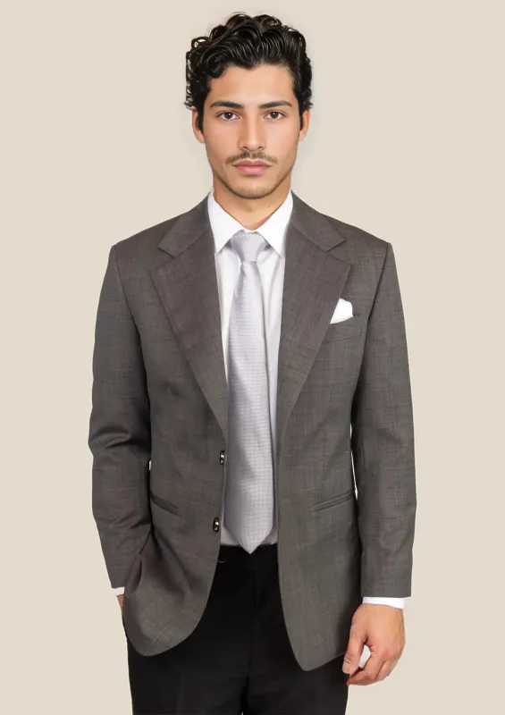 Ellis Carbon Grey Pindot Jacket sold by Sartoro