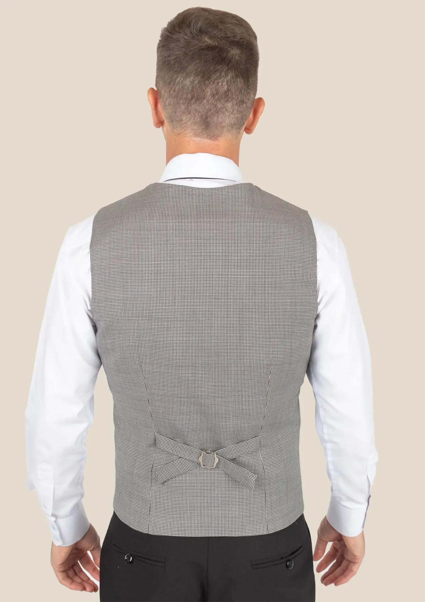 Grey Houndstooth Vest sold by Sartoro product image thumbnail 5