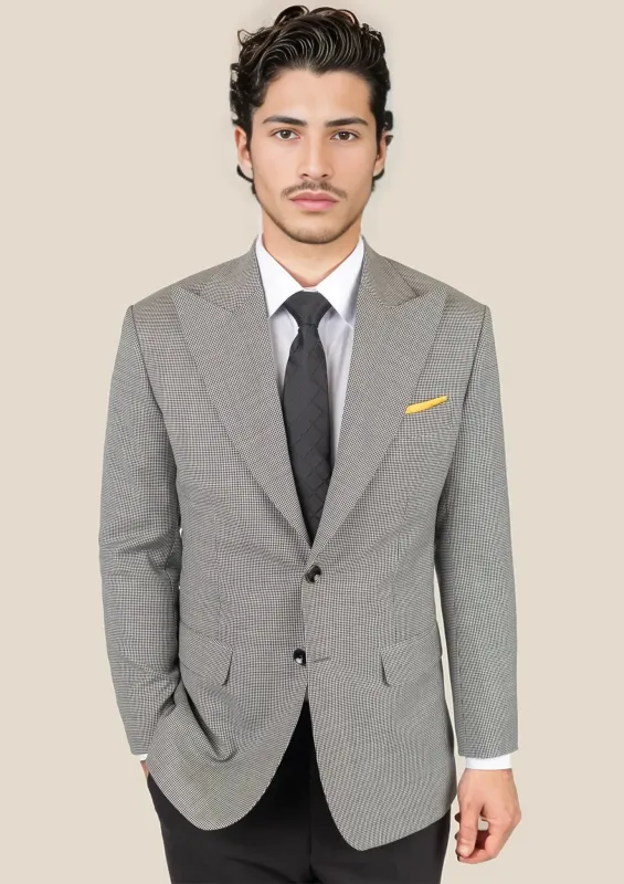 Hudson Grey Houndstooth Jacket sold by Sartoro