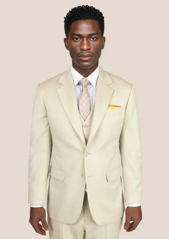 Astor Siena Ivory Twill Suit sold by Sartoro