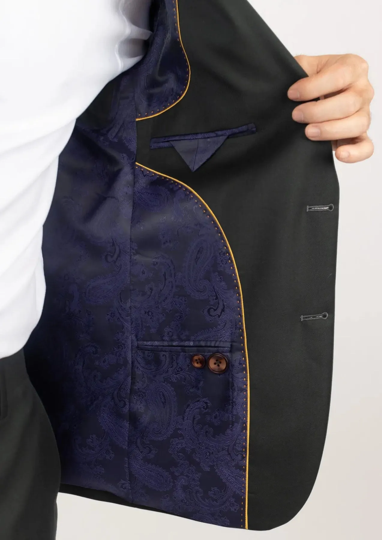 Astor Dark Green Twill Suit sold by Sartoro product image thumbnail 4