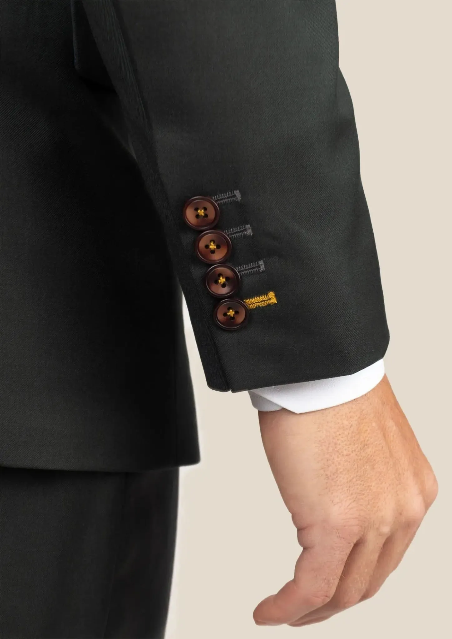 Astor Dark Green Twill Suit sold by Sartoro product image thumbnail 5