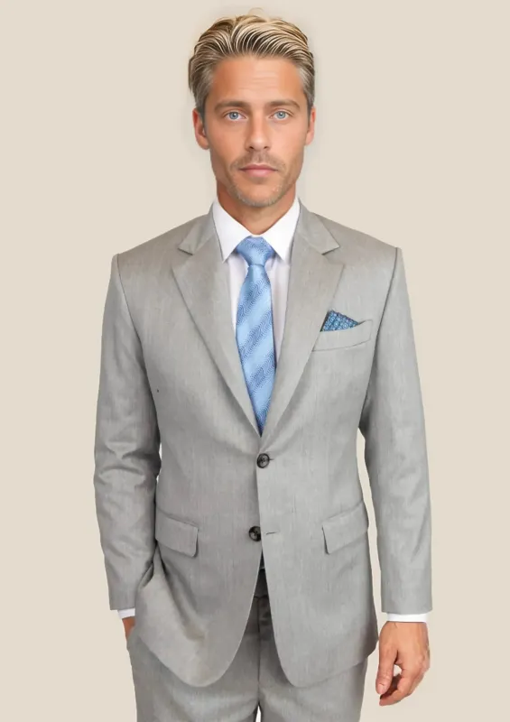 Astor Glacier Grey Twill Suit sold by Sartoro