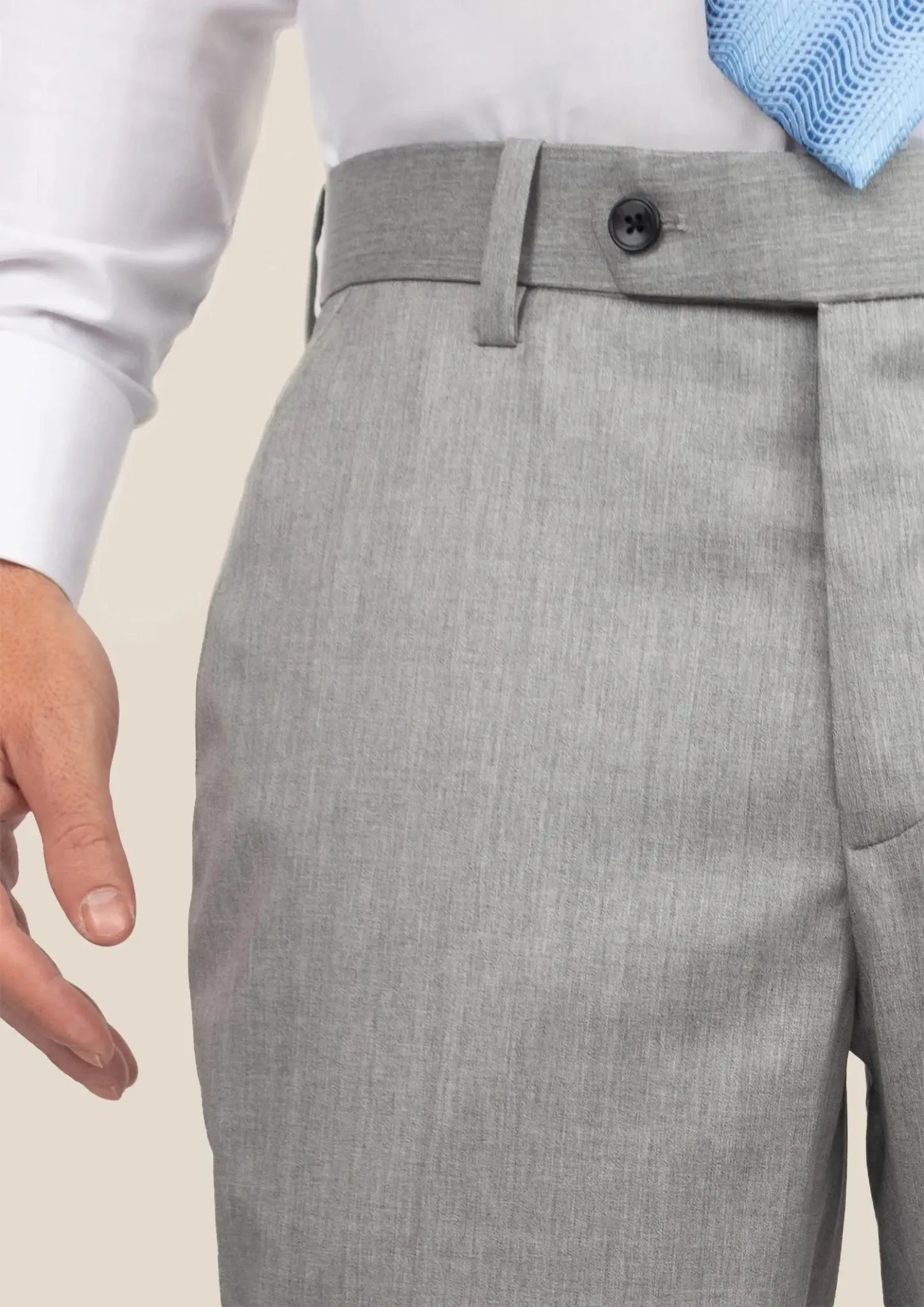 Glacier Grey Twill Pants sold by Sartoro product image thumbnail 2