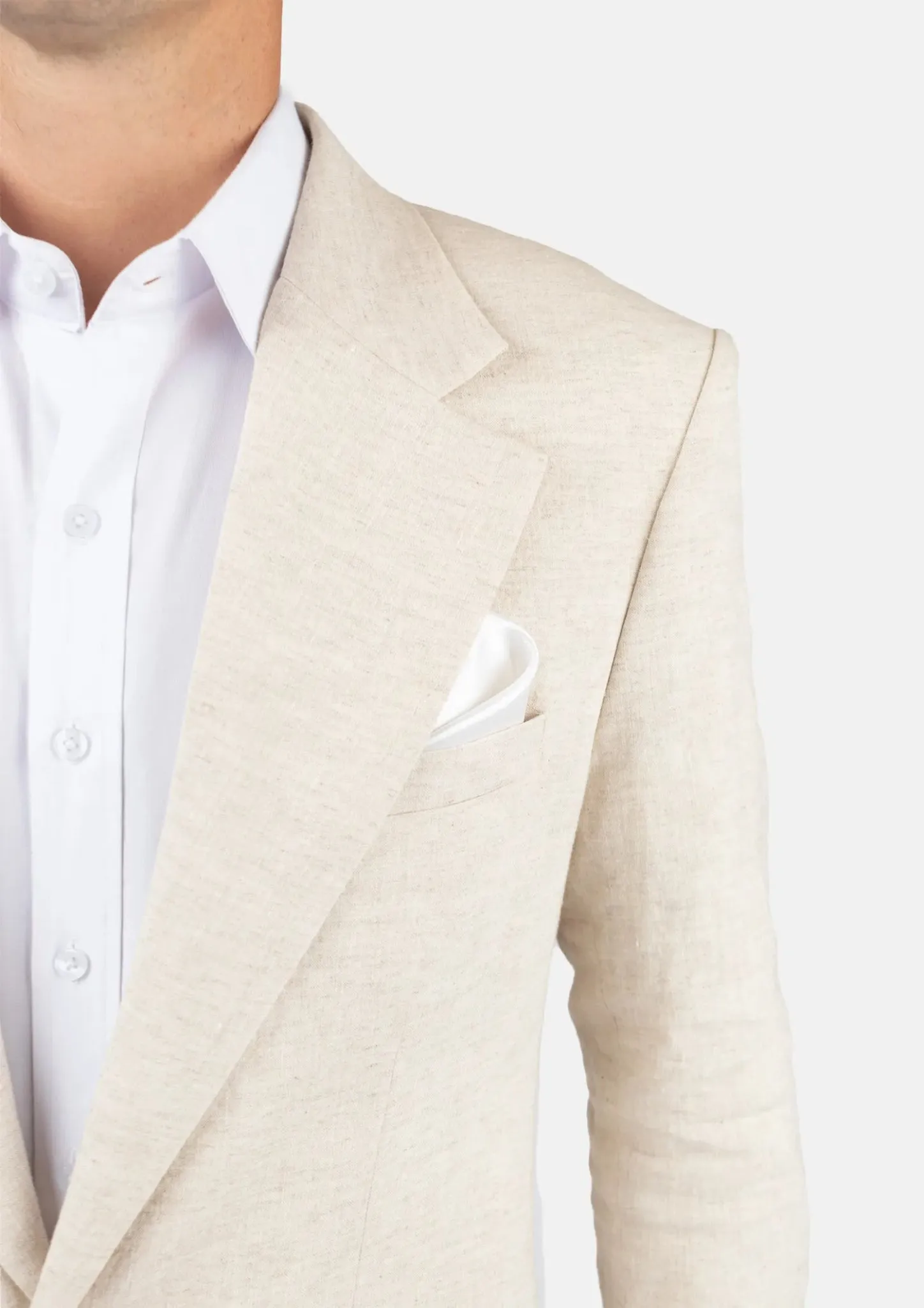 Eldridge Sand Linen Suit sold by Sartoro product image thumbnail 2