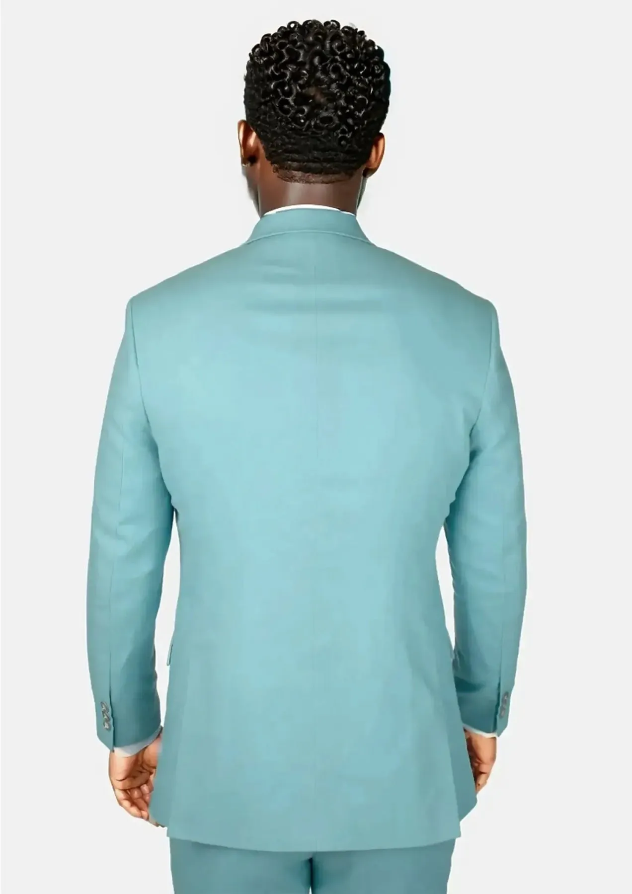 Astor Capri Blue Linen Blend Suit sold by Sartoro product image thumbnail 4