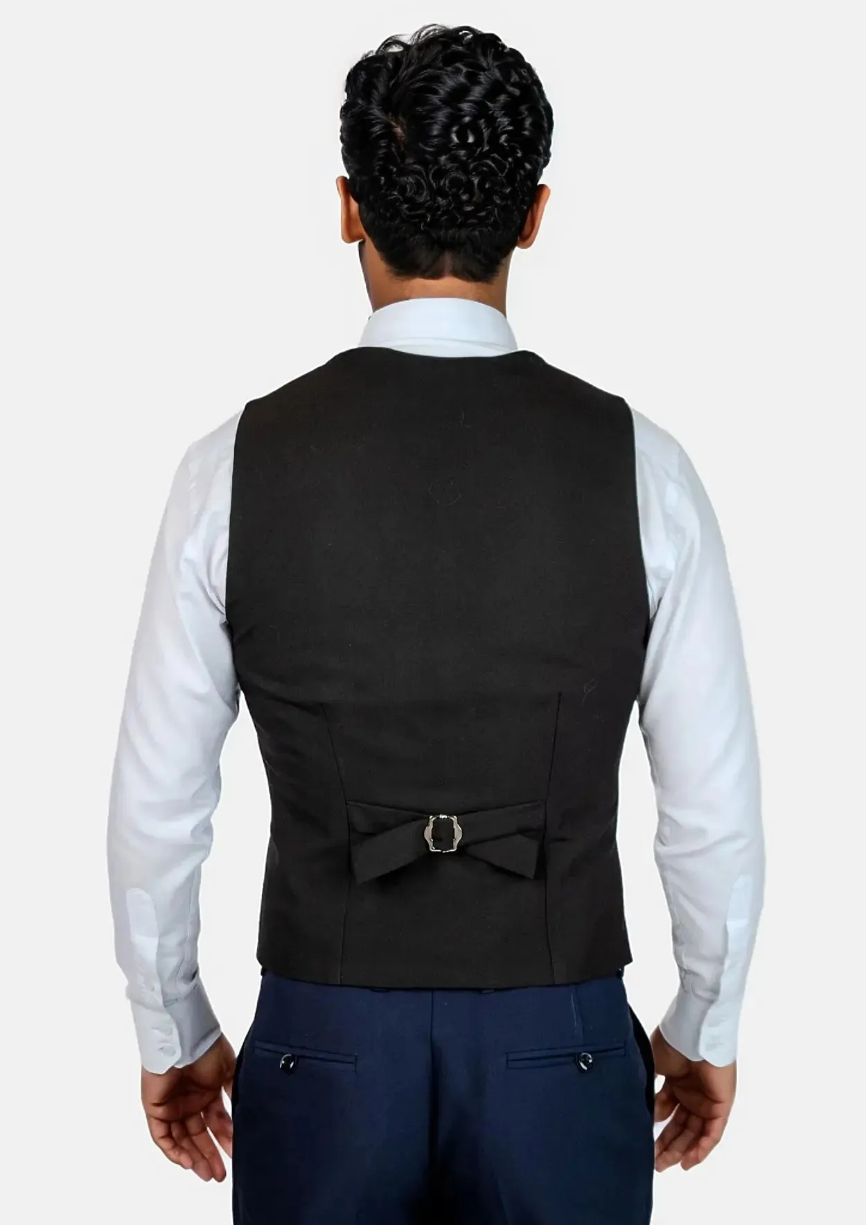 Midnight Black Vest sold by Sartoro product image thumbnail 4