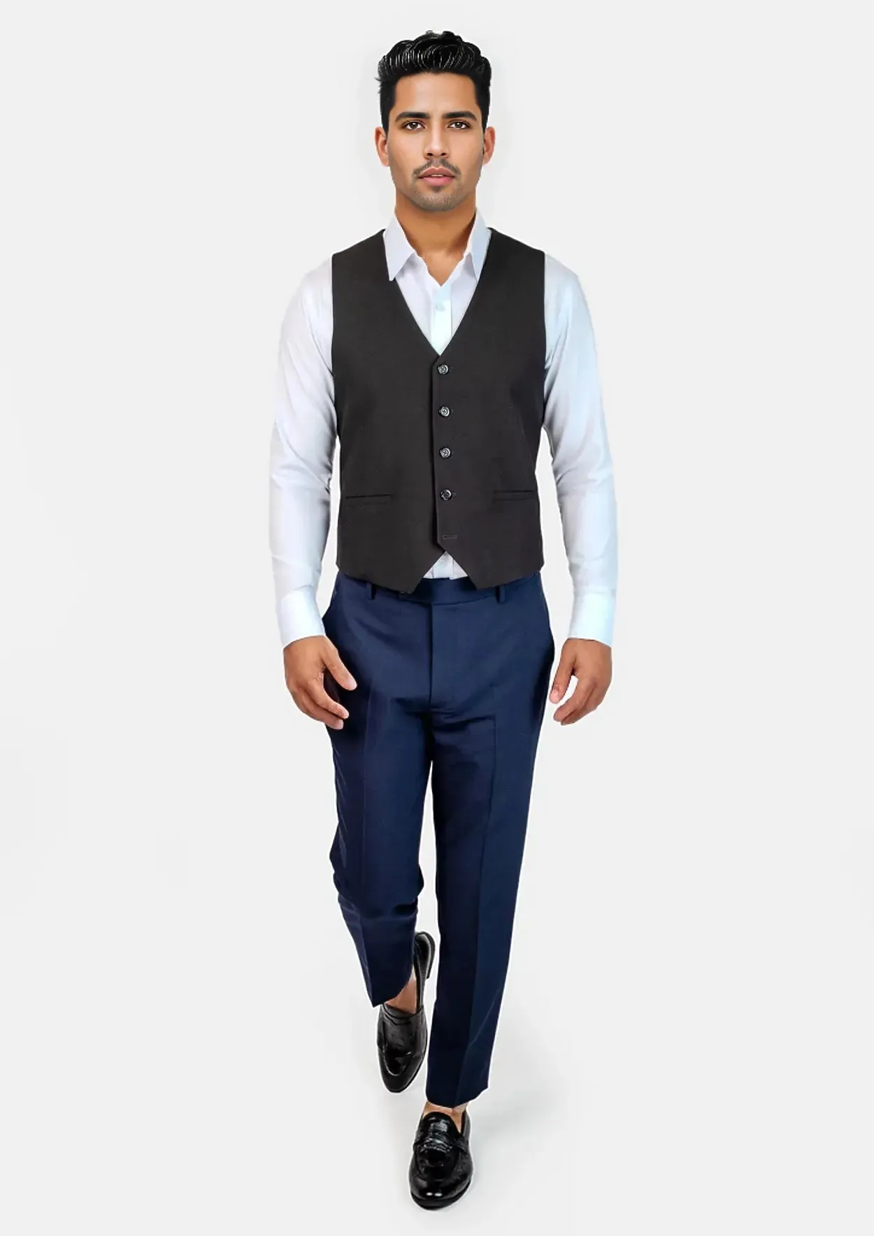 Midnight Black Vest sold by Sartoro product image thumbnail 5