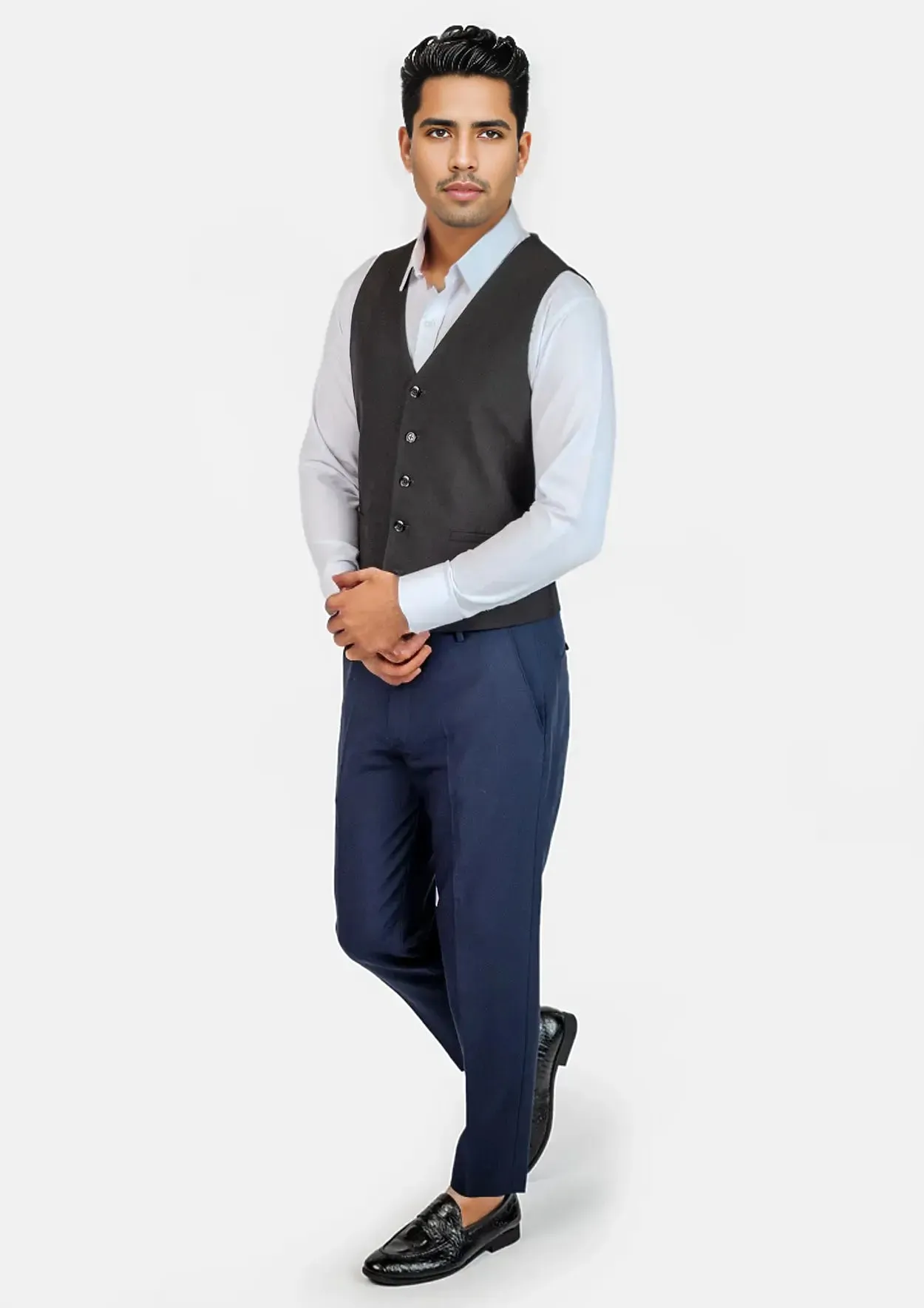 Midnight Black Vest sold by Sartoro product image thumbnail 3