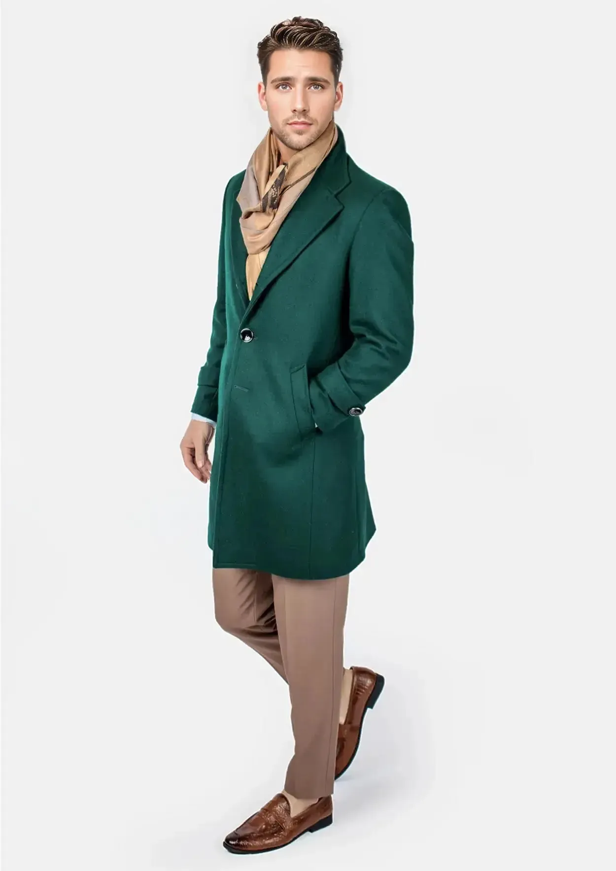 Green Classic Overcoat sold by Sartoro product image thumbnail 3