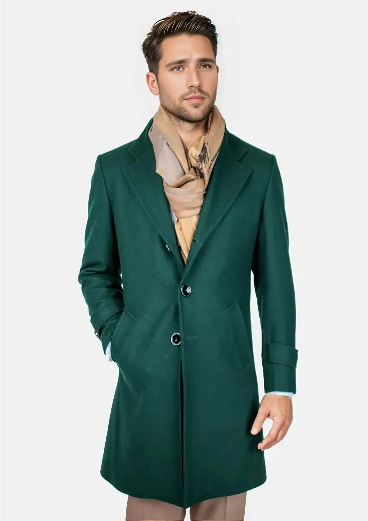 Green Classic Overcoat sold by Sartoro