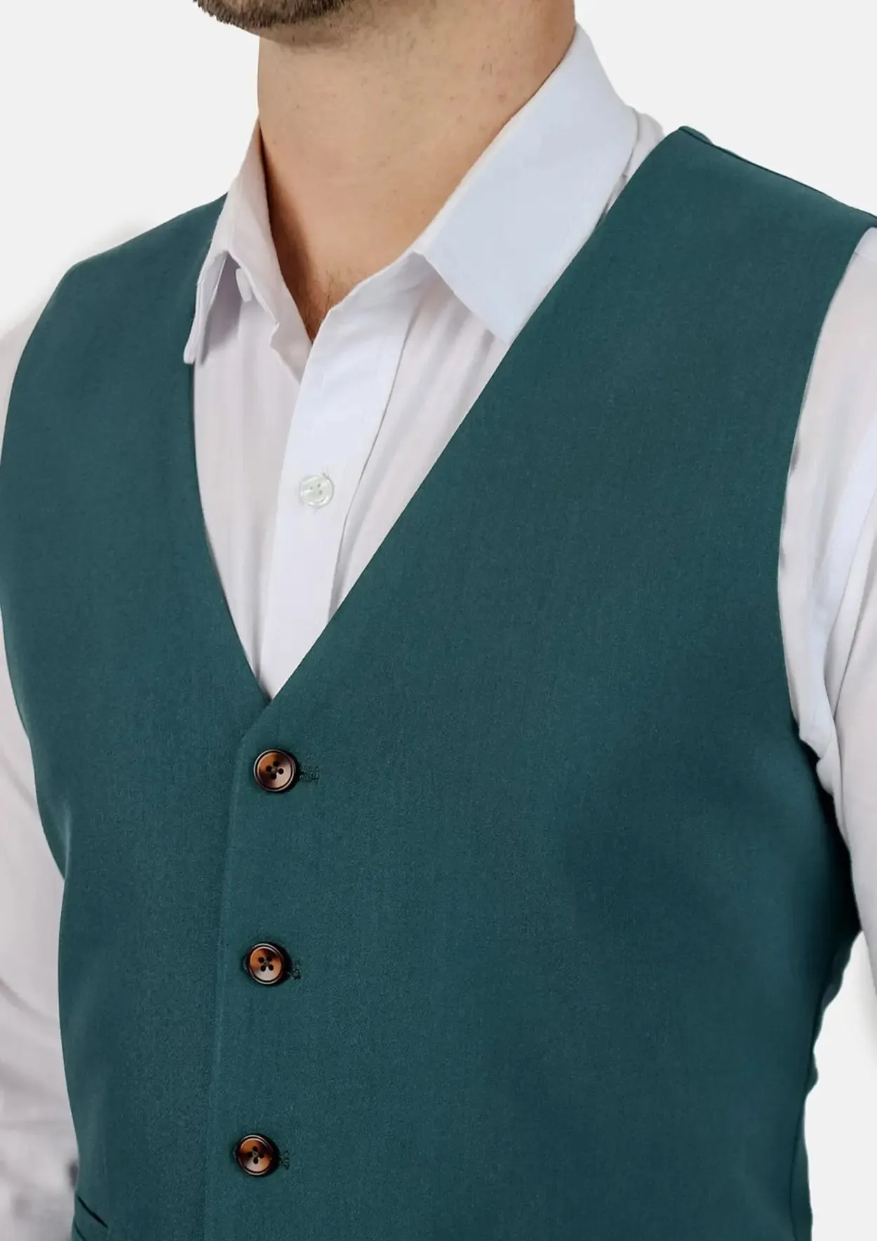 Diamantia Teal Vest sold by Sartoro product image thumbnail 2