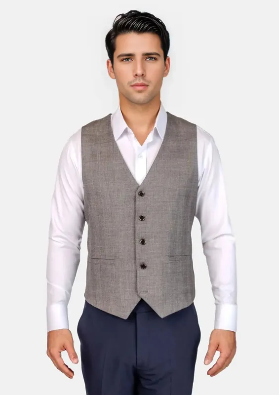Spanish Grey Prince Of Wales Vest sold by Sartoro