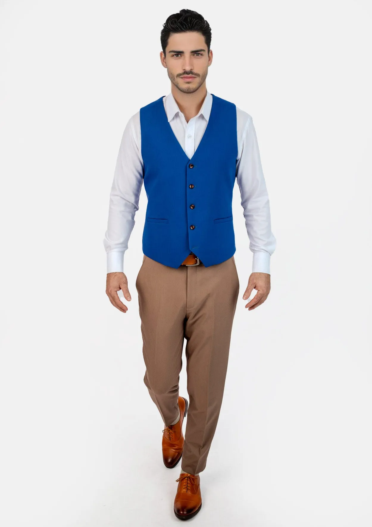 Royal Blue Vest sold by Sartoro product image thumbnail 5