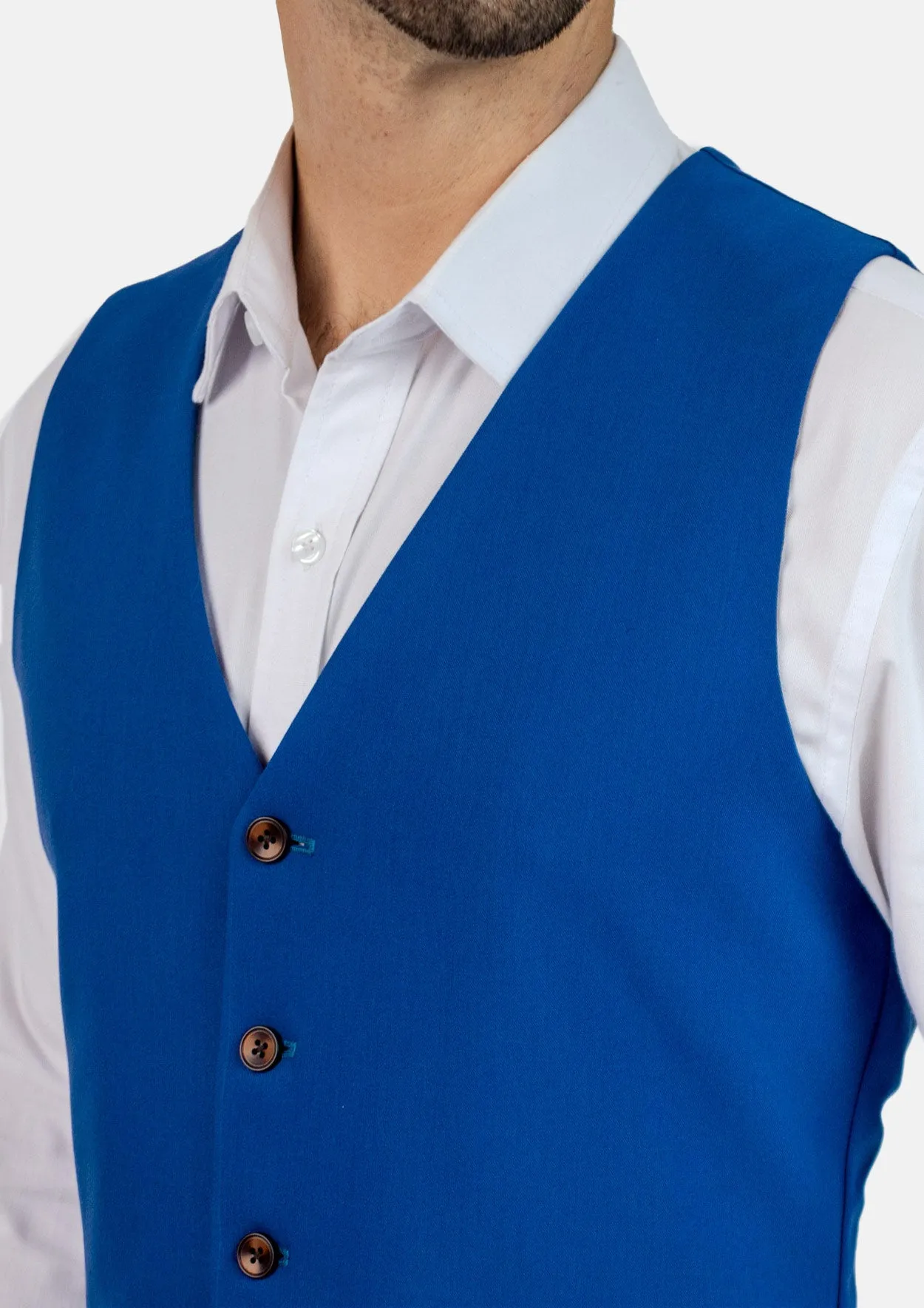 Royal Blue Vest sold by Sartoro product image thumbnail 2
