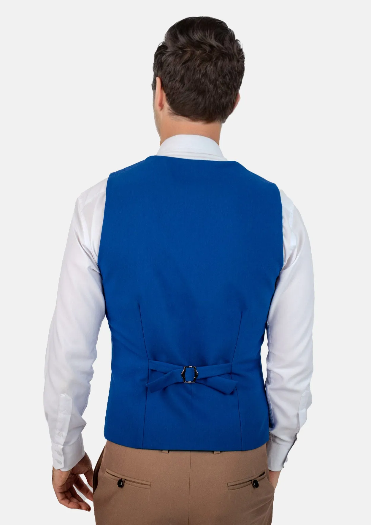Royal Blue Vest sold by Sartoro product image thumbnail 4