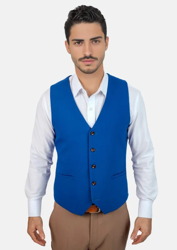 Royal Blue Vest sold by Sartoro