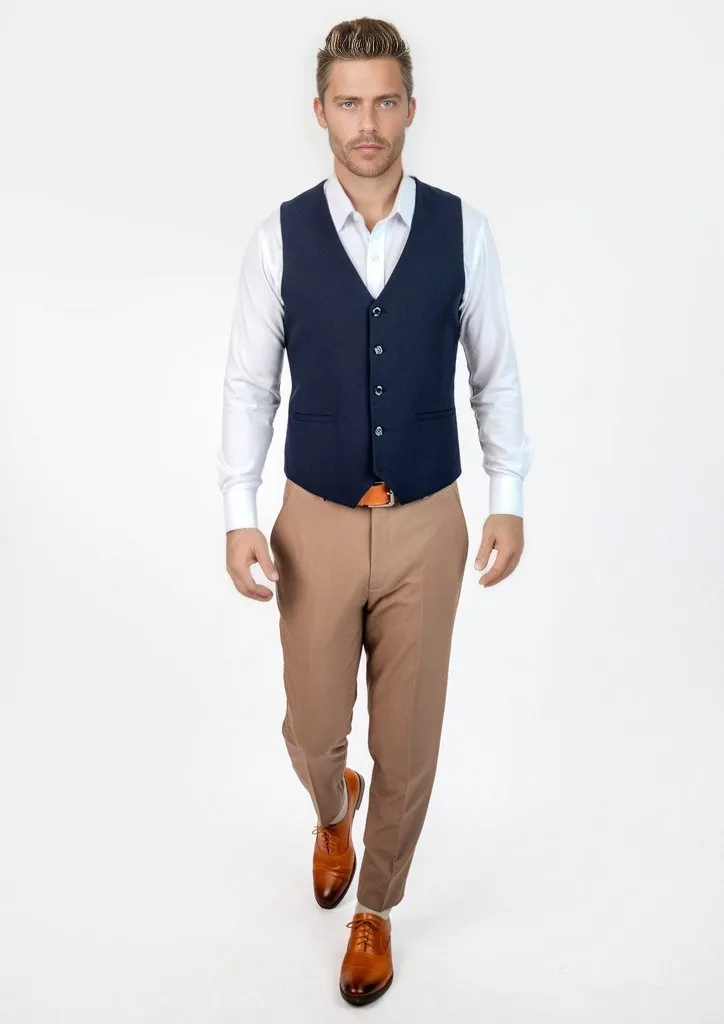 Navy Blue Vest sold by Sartoro product image thumbnail 5