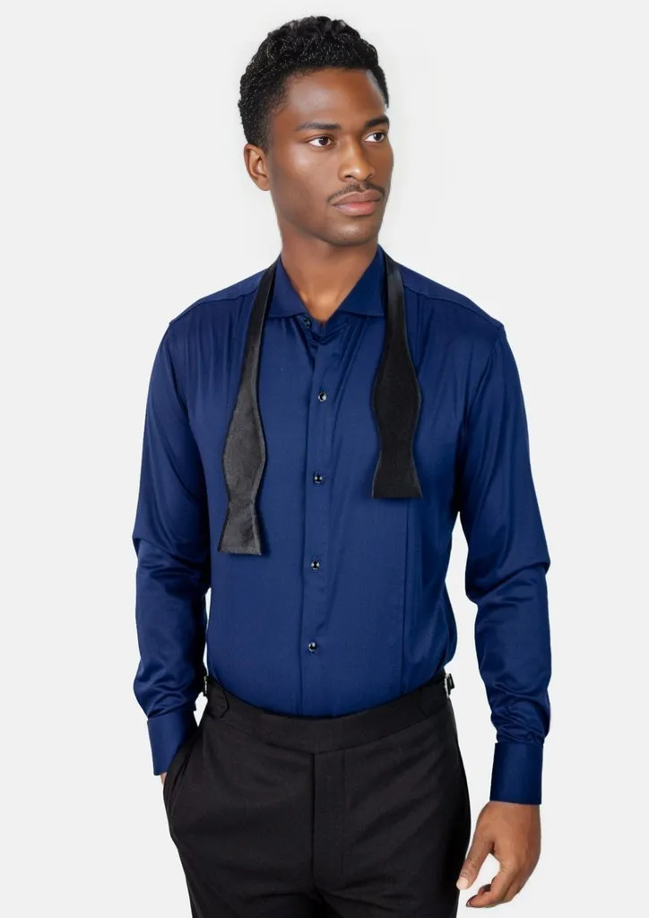 Blue Bamboo Tuxedo Shirt sold by Sartoro product image thumbnail 2