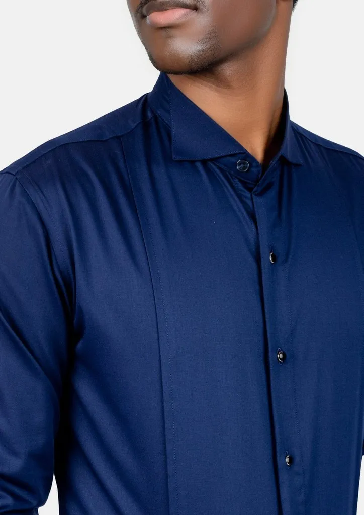Blue Bamboo Tuxedo Shirt sold by Sartoro product image thumbnail 3