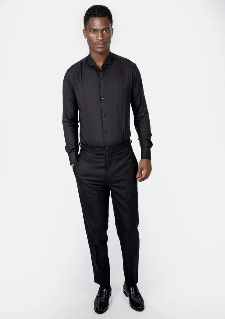 Black Bamboo Tuxedo Shirt sold by Sartoro product image thumbnail 4
