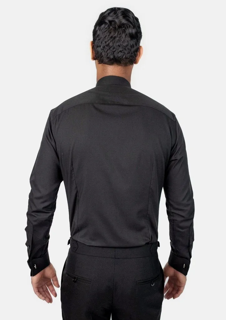 Black Bamboo Tuxedo Shirt sold by Sartoro product image thumbnail 5