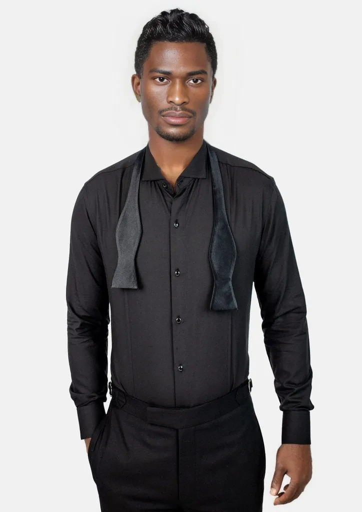 Black Bamboo Tuxedo Shirt sold by Sartoro product image thumbnail 2