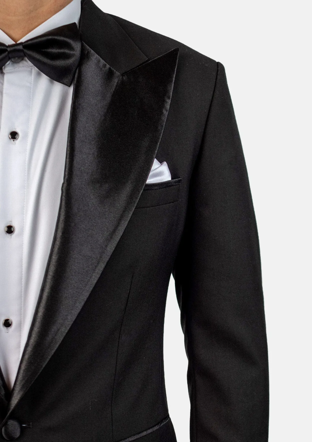 Liberty Black Sharkskin Tuxedo sold by Sartoro product image thumbnail 2