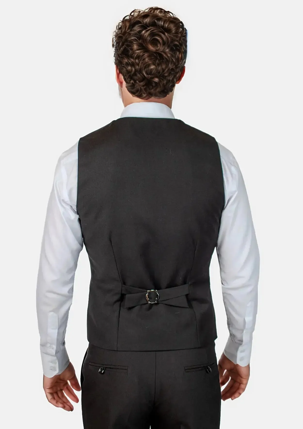 Black Crosshatch Vest sold by Sartoro product image thumbnail 4