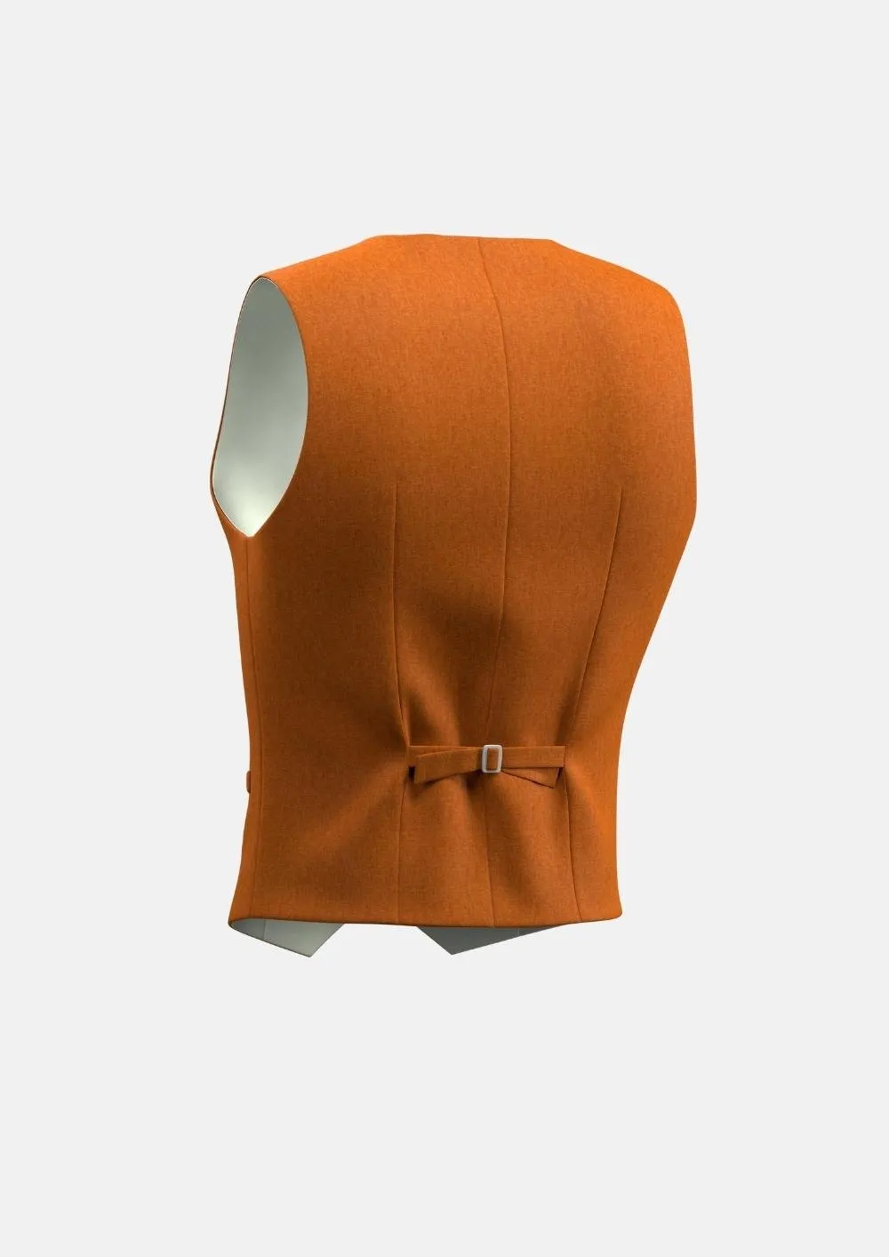 Burnt Orange Linen Vest sold by Sartoro product image thumbnail 3