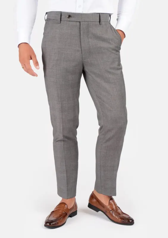 Spanish Grey Prince Of Wales Pants sold by Sartoro