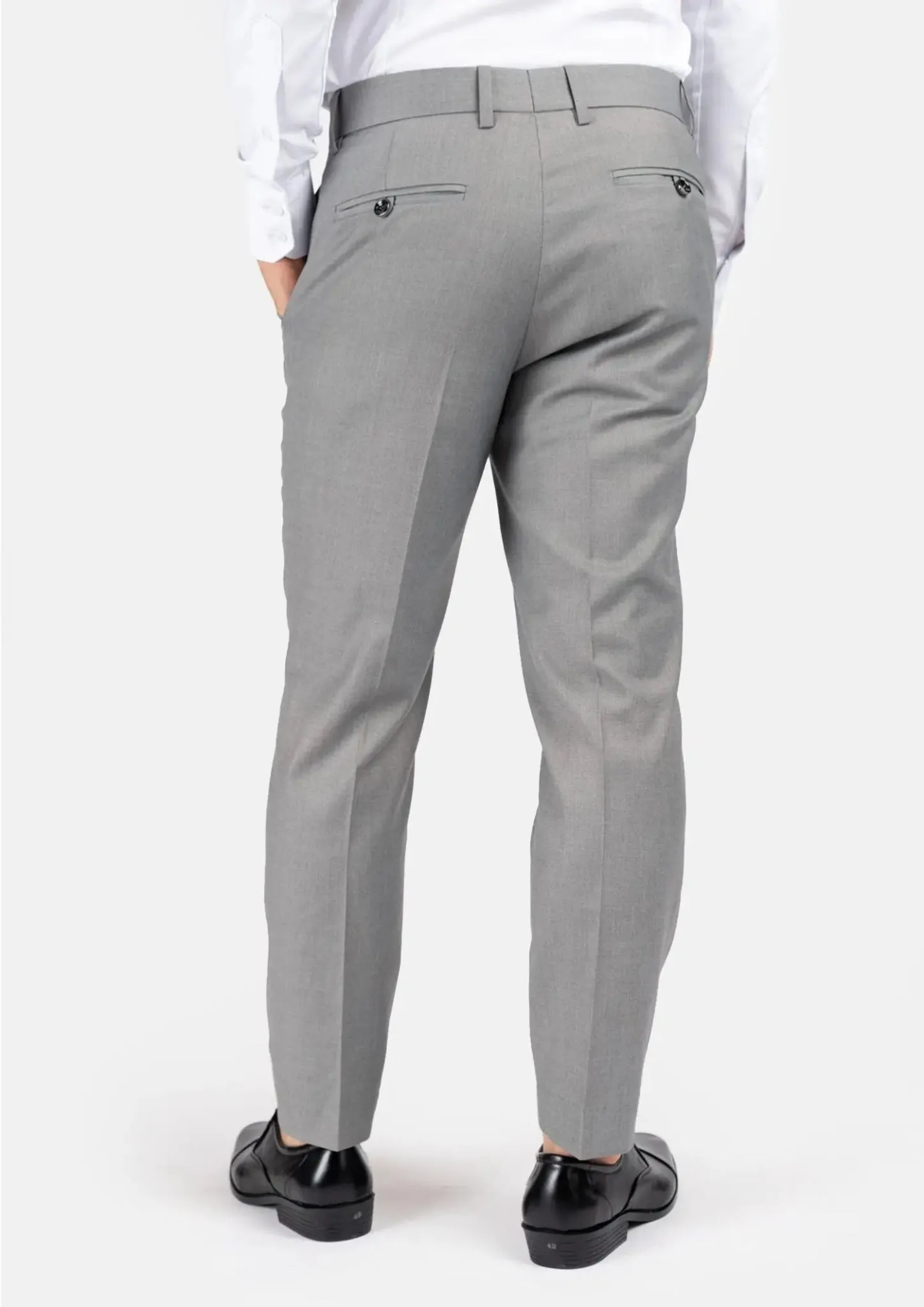 Light Grey Twill Pants sold by Sartoro product image thumbnail 5